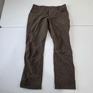 Kuhl Resistor Jeans Mens 34x32 Brown Stretch Canvas Hiking Travel Outdoor